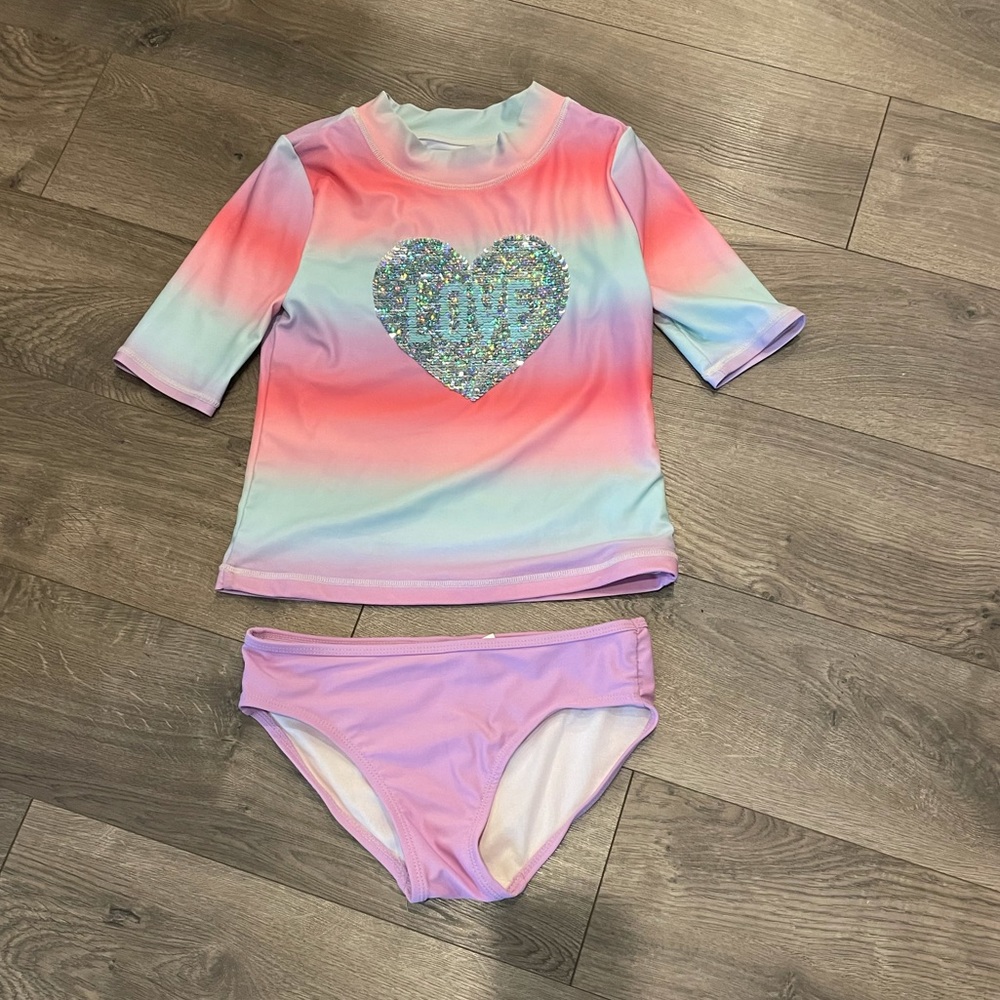 Carter’s Girls Rash-guard Swimsuit